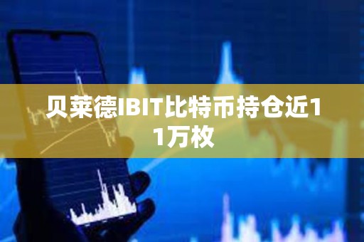 貝萊德IBIT比特幣持倉近11萬枚