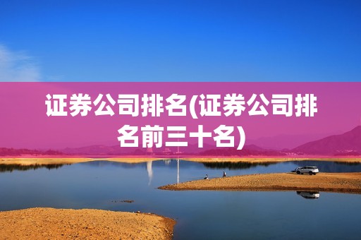 證券公司排名(證券公司排名前三十名) 證券公司排名(證券公司排名前三十名)