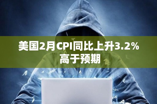 美國(guó)2月CPI同比上升3.2% 高于預(yù)期