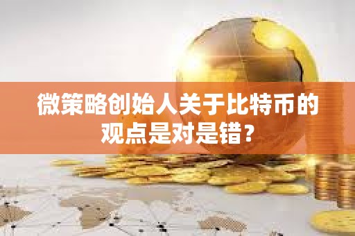 微策略創始人關于比特幣的觀點是對是錯？