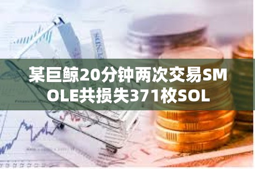 某巨鯨20分鐘兩次交易SMOLE共損失371枚SOL