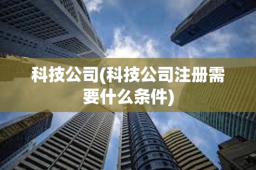 科技公司(科技公司注冊需要什么條件)