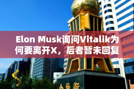 Elon Musk詢問Vitalik為何要離開X，后者暫未回復