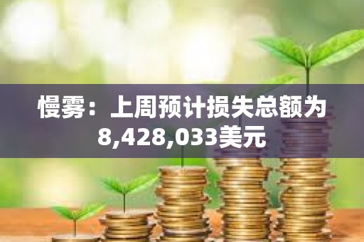 慢霧：上周預計損失總額為8,428,033美元