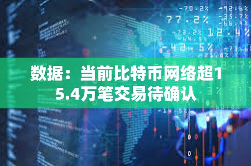 數據：當前比特幣網絡超15.4萬筆交易待確認