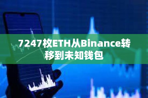 7247枚ETH從Binance轉移到未知錢包