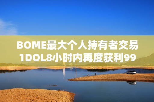 BOME最大個(gè)人持有者交易1DOL8小時(shí)內(nèi)再度獲利993倍
