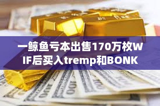 一鯨魚(yú)虧本出售170萬(wàn)枚WIF后買入tremp和BONK