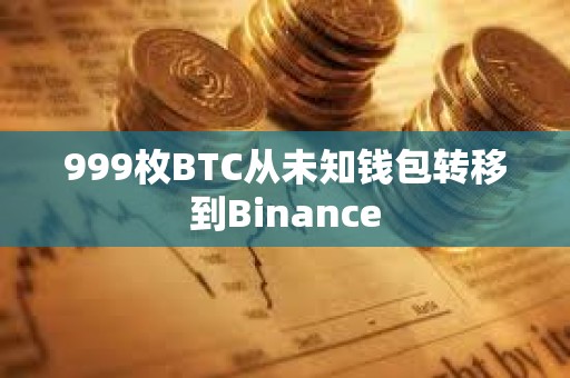 999枚BTC從未知錢包轉(zhuǎn)移到Binance