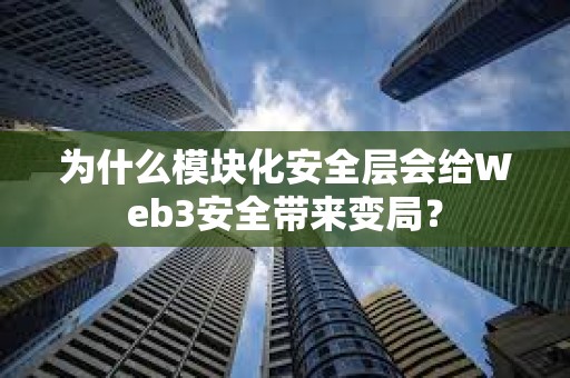 為什么模塊化安全層會給Web3安全帶來變局？