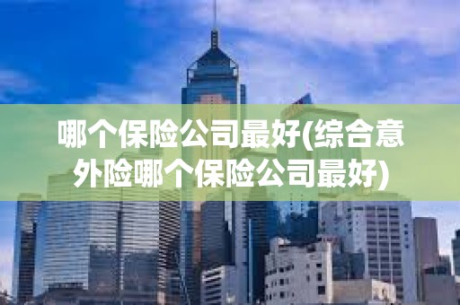 哪個保險公司最好(綜合意外險哪個保險公司最好) 哪個保險公司最好(綜合意外險哪個保險公司最好)