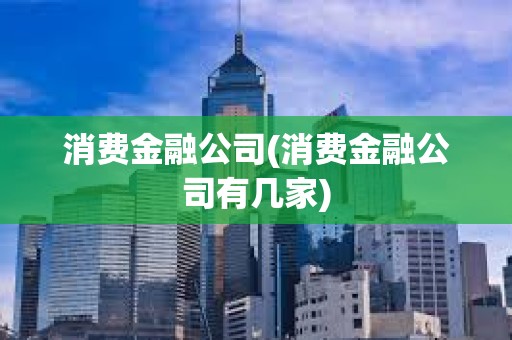 消費(fèi)金融公司(消費(fèi)金融公司有幾家) 消費(fèi)金融公司(消費(fèi)金融公司有幾家)