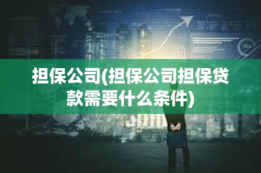 擔保公司(擔保公司擔保貸款需要什么條件)
