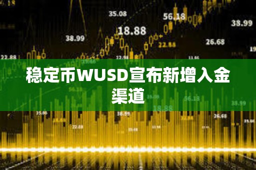 穩定幣WUSD宣布新增入金渠道