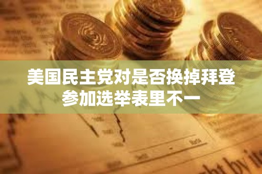 美國民主黨對是否換掉拜登參加選舉表里不一