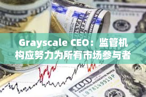 Grayscale CEO：監(jiān)管機(jī)構(gòu)應(yīng)努力為所有市場(chǎng)參與者建立一個(gè)公平競(jìng)爭的環(huán)境