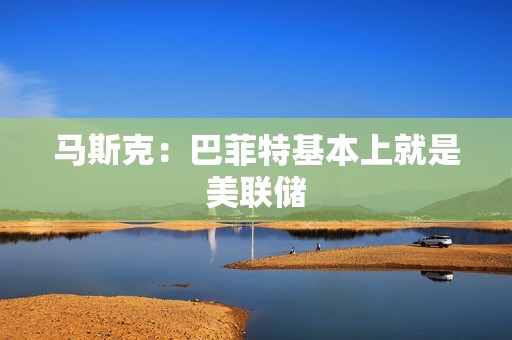 馬斯克：巴菲特基本上就是美聯儲