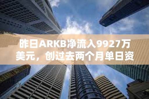 昨日ARKB凈流入9927萬美元，創(chuàng)過去兩個(gè)月單日資金流入新高