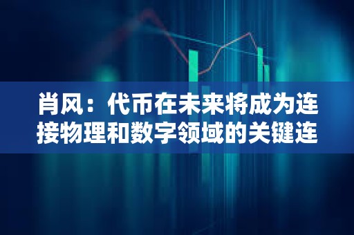 肖風：代幣在未來將成為連接物理和數字領域的關鍵連接器