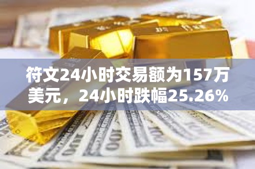 符文24小時(shí)交易額為157萬(wàn)美元，24小時(shí)跌幅25.26%