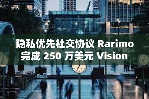 隱私優先社交協議 Rarimo 完成 250 萬美元 Vision 輪融資，Vitalik 等參投