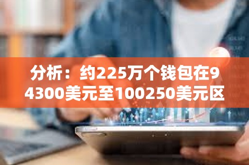 分析：約225萬(wàn)個(gè)錢(qián)包在94300美元至100250美元區(qū)間買(mǎi)入218萬(wàn)枚BTC