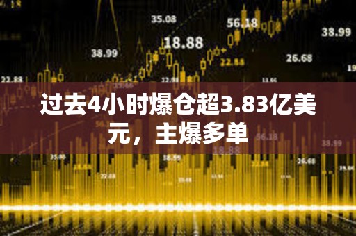 過去4小時爆倉超3.83億美元，主爆多單