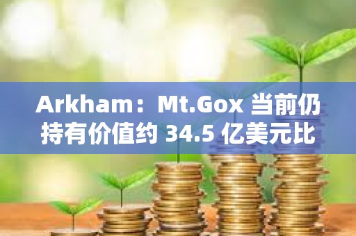 Arkham：Mt.Gox 當前仍持有價值約 34.5 億美元比特幣
