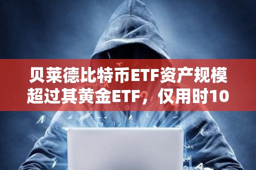 貝萊德比特幣ETF資產(chǎn)規(guī)模超過其黃金ETF，僅用時(shí)10個(gè)月