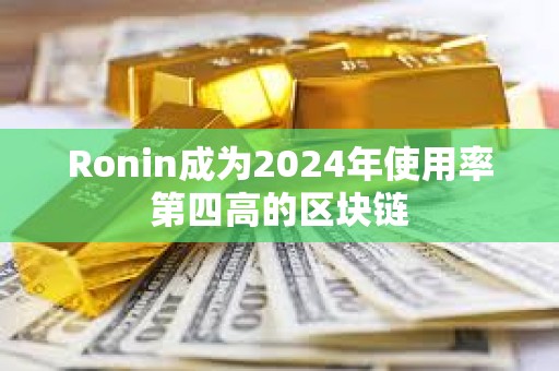Ronin成為2024年使用率第四高的區塊鏈