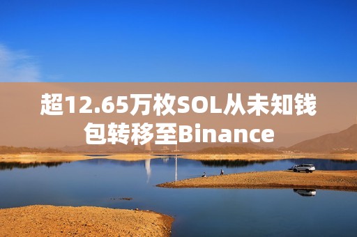 超12.65萬枚SOL從未知錢包轉移至Binance