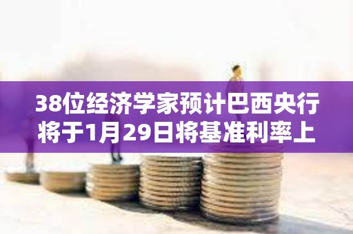 38位經濟學家預計巴西央行將于1月29日將基準利率上調100個基點至13.25%