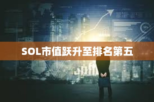 SOL市值躍升至排名第五