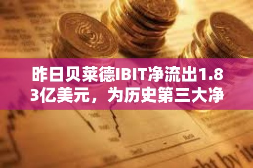 昨日貝萊德IBIT凈流出1.83億美元，為歷史第三大凈流出日