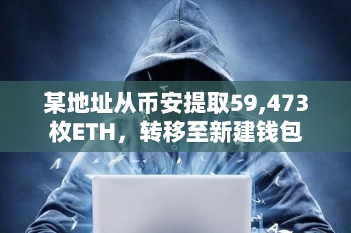 某地址從幣安提取59,473枚ETH，轉移至新建錢包
