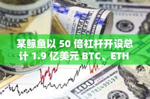 某鯨魚以 50 倍杠桿開設(shè)總計(jì) 1.9 億美元 BTC、ETH 多頭頭寸