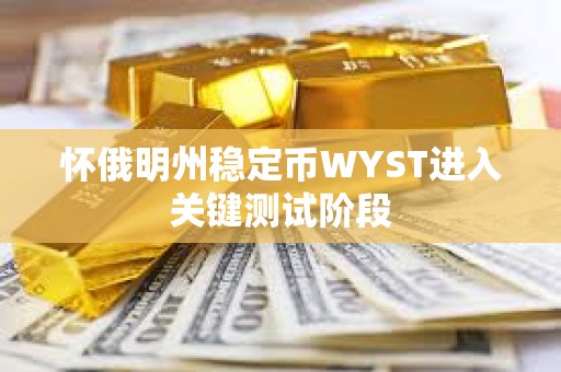 懷俄明州穩定幣WYST進入關鍵測試階段