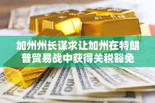 加州州長(zhǎng)謀求讓加州在特朗普貿(mào)易戰(zhàn)中獲得關(guān)稅豁免