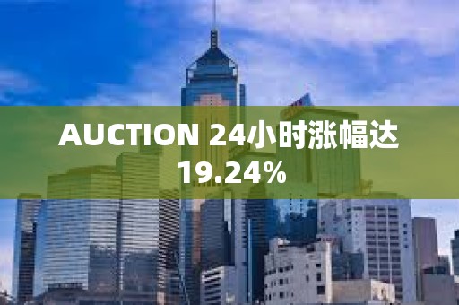 AUCTION 24小時漲幅達19.24%