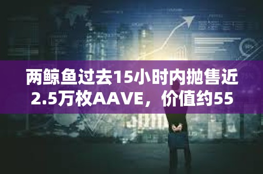 兩鯨魚過去15小時內拋售近2.5萬枚AAVE，價值約551萬美元