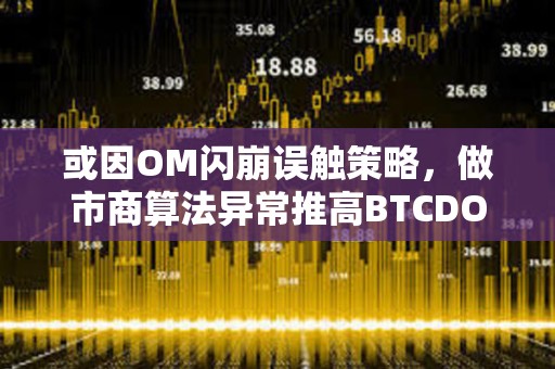 或因OM閃崩誤觸策略，做市商算法異常推高BTCDOM永續合約20%