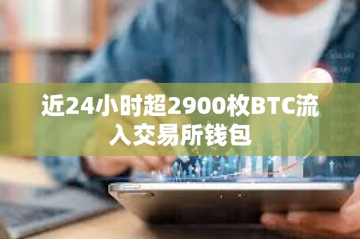 近24小時超2900枚BTC流入交易所錢包