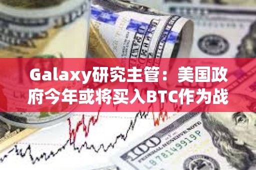 Galaxy研究主管：美國政府今年或將買入BTC作為戰略儲備
