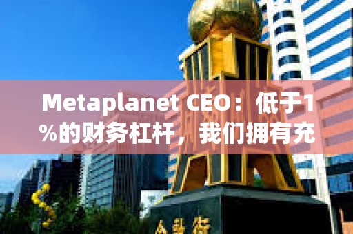 Metaplanet CEO：低于1%的財務杠桿，我們擁有充足的空間來執行下一階段的戰略