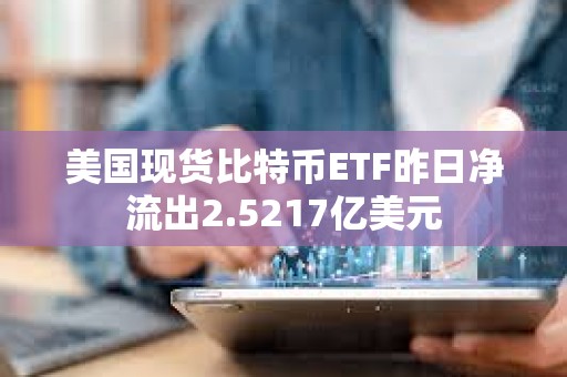 美國現貨比特幣ETF昨日凈流出2.5217億美元