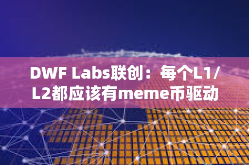 DWF Labs聯創：每個L1/L2都應該有meme幣驅動用戶參與