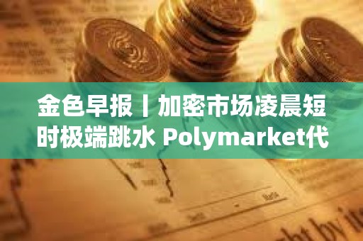 金色早報(bào)丨加密市場凌晨短時(shí)極端跳水 Polymarket代幣計(jì)劃或延至明年