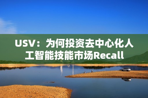 USV:為何投資去中心化人工智能技能市場Recall USV:為何投資去中心化人工智能技能市場Recall