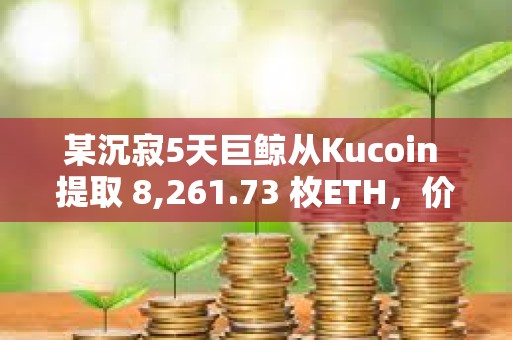 某沉寂5天巨鯨從Kucoin 提取 8,261.73 枚ETH，價值 2472 萬美元