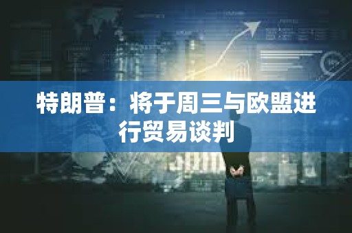 特朗普：將于周三與歐盟進行貿易談判